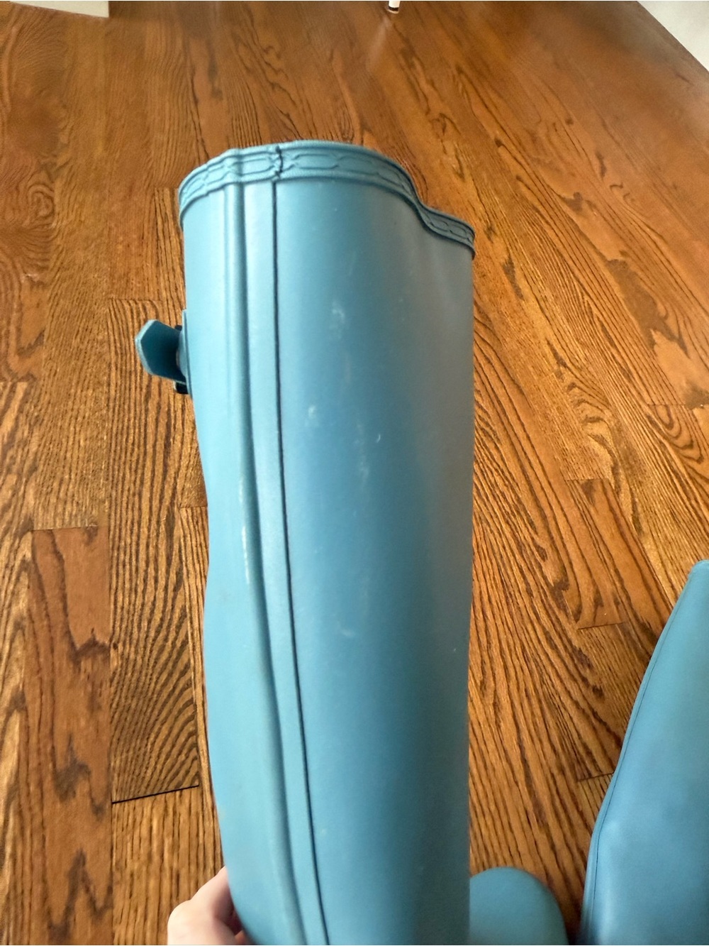 Hunter Women's Tall Rain Boots in Teal Blue - Picture 7 of 7